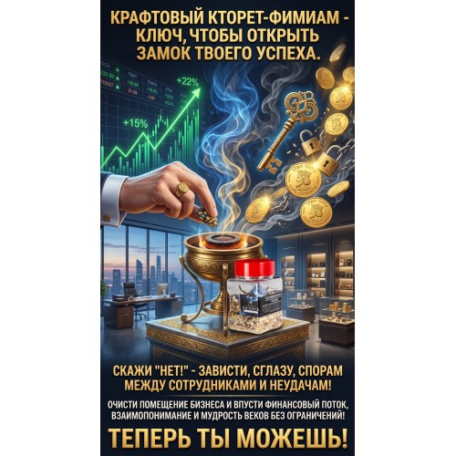 Кторет - воскурение. Cleansing the aura and the house incense from Jerusalem. Special Kabbalistic formula. 120 grams.