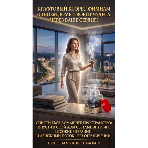 Кторет - воскурение. Cleansing the aura and the house incense from Jerusalem. Special Kabbalistic formula. 120 grams.